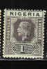 Nigeria 1914-27 King George V 1sh Used - Nigeria (...-1960)