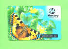 UK - Magnetic Phonecard/Mercurycard Butterfly (Mint/Unused) - Mercury Communications & Paytelco