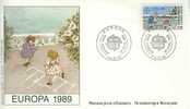 H0162 Europa Jeux D Enfants Marelle PARIS 2584 France 1989 Premier Jour FDC - 1989