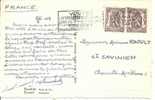 N° Y&t     CP     BRUXELLES     Vers    FRANCE   Le   25 AOUT 1948 - Storia Postale