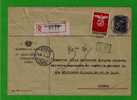 Gc938 PORTUGAL Sports Football Soccer "Sport Lisboa BENFICA Stamp" Additional Stamp On SR Official Reg. Cover RARE - Berühmte Teams