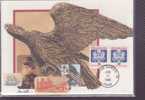 ETATS UNIS CARTE MAXIMUM NUM.YVERT  SERVICE 111  AIGLE - Cartes-Maximum (CM)