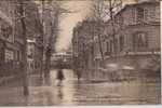 FRANCE: ASNIERES:Crue De La Seine:30/01/1910.Grand´Ru E.Passerelles Pour Le Passage Des P.Verso:Grand Restaurant Reneaux - Inondations