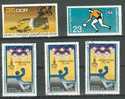 HAND-BALL Lot N°3 De 5 Timbres Allemagne DDR - Bulgarie - Corée - Balonmano