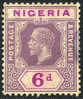 Nigeria #7 Used 6p Geo V From 1914 - Nigeria (...-1960)