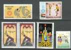 VOLLEY-BALL  Lot N°06, 6 Timbres: Bulgarie - Fujeira - Corée - Corée - Pakistan - Volleyball