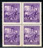 Bohemia And Moravia Scott # 85 - 86 MNH VF Blocks Of 4 Complete. Richard Wagner. Music - Neufs