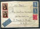 Germany 1951-1952 Cover Front Side Only Airmail Used - Lettres & Documents