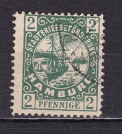 Deutsches Reich Privatpost Hamburg D HAMMONIA Mi.-Nr. 10 Segelschiff - Postes Privées & Locales