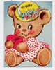 Lettre Carte Valentin's Day Bear OURS PELUCHE  Déclaration D´amour - Dia De Los Amorados