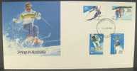 Australia 1984 Skiing FDC - Brieven En Documenten