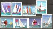 Poland 1965 Finn Class Yachts Mi# 1587-1594 ** MNH - Ungebraucht