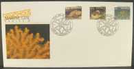 Australia 1986 Venomous Marine Life FDC- 10c, 65c, $1 Stamps - Covers & Documents
