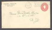 United States Private Postal Stationery Ganzsache 2 C. Cover HENRI NESTLÉ New York N.Y. 1903 - 1901-20