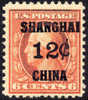 US Offices In China K6 Mint Never Hinged 12c On 6c From 1919 - China (Shanghai)