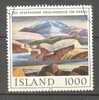 Iceland 1978 Mi. 535   100 (Kr) Gemälde Hraunteigur Mit Vulkan Hekla - Gebruikt