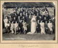 GENEALOGIE - COMBRONDE (63)- MARIAGE - ACCORDEONNISTE - PhOTOGRAPHIE Ancienne  Autentique (22 X 16cm). - Combronde