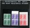 ITALIA REGNO ITALY KINGDOM REPUBBLICA SOCIALE ITALIANA RSI 1944 FRATELLI BANDIERA SERIE COMPLETA SET MNH QUARTINA - Mint/hinged