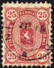 Finland #22 Used 25p Carmine Of 1879 - Usati