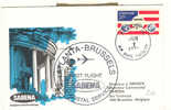 Sabena - 1er Vol  Atlanta Brussels 1978 USA First Flight - Cachet Arrivée Verso - Covers & Documents