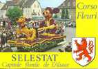 67 SELESTA - CAPITALE FLORALE DE L´ALSACE - CORSO FLEURI - MICKEY - PLUTO - Selestat