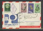 POLAND 1963 (22 JUNE) BALLOONS CHAMPIONSHIPS FOR 32ND POZNAN INTERNATIONAL TRADE FAIR SET OF 4 BALLOON FLIGHT CARDS - Briefe U. Dokumente