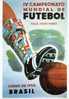 Fussball WM Historie 1950 Brasilia Karten ** 8€ Plakat Der FIFA Zum Championat 1950 - Brasilia