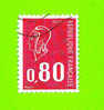 Timbre Oblitéré Used Stamp Marianne De Béquet 80c Rouge Taille Douce - 3 Bandes Phosphore FRANCE 1974 Y&T 1816 - 1971-1976 Marianne (Béquet)
