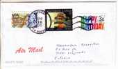 GOOD USA Postal Cover To ESTONIA 2002 - Good Stamped: Map ; Childs Mentoring - Cartas & Documentos