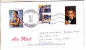 GOOD USA Postal Cover To ESTONIA 2002 - Good Stamped: Postal Service ; Kahanamoku ; Gary Grant - Covers & Documents