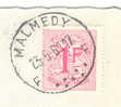 MALMEDY 1961 Sur CP "Les Rochers De Falize" - Postmarks - Points