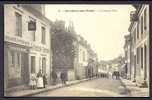 CPA  ANCIENNE- FRANCE- JONCHERY-SUR-VESLE (51)- LA GRANDE RUE AVEC BELLE ANIMATION- ATTELAGE AGRICOLE- CHARCUTERIE - Jonchery-sur-Vesle