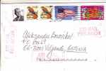 GOOD USA Postal Cover To ESTONIA 2001 - Good Stamped: Flag ; Stilwell ; New Year ; Birds - Lettres & Documents