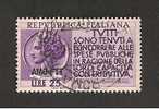 TRIESTE A  25 LIRE PROPAGANDA REDDITO 1954 - Oblitérés