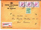 Timbres Service.T S 75(3)-80 BRUX.13.1.83 S/L.RECOMM.BXL 22 V.Verviers. TB - Sonstige & Ohne Zuordnung