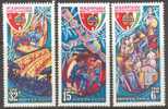 1980 Space Espase USSR-Hungary Set Of 3 MNH - Russie & URSS