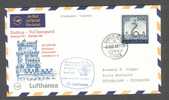 Portugal Airmail Via Aerea Lufthansa Erstflug 1st Flight Vol Inaugural Cover 1968 Lissabon - Düsseldorff Reumatologia - Lettres & Documents