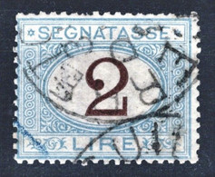 1870 Segnatasse 2 Lire  Sassone Nr. 12 Usato/Used - Taxe