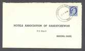 Canada SASKATOON Sask. 1958 Cover To Hotels Assosiation Of Saskatchewan HELP CRIPPLED CHILDREN 1958 Labels (2 Scans) - Brieven En Documenten