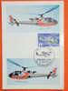 CARTE MAXIMA 1975-N°1805 Hélicoptère Sur Carte CEF.  Superbe - Hubschrauber