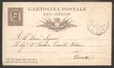 RARA  CARTOLINA POSTALE DEL 1880  DA  CASTREZZATO A VARESE. - Stamped Stationery