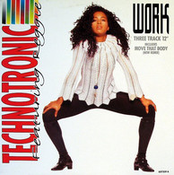 TECHNOTRONIC  FEATURING REGGIE °°  WORK - 45 T - Maxi-Single