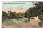 USA  1920 CP Circulée Jardin Plan D'eau Nénuphars When The Water Lilies Bloom  Washington Park Milwaukee - Milwaukee