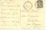 N° Y&t 130       CP      CAD AMBULANT BIARRITZ      Vers   PONTAILLAC   20 JUIN 1924 - Lettres & Documents