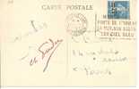 N° Y&t 217      CP      CAD FLIER     MARSEILLE      Vers  PARIS  25 AVRIL 1927 - Cartas & Documentos