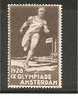 Mot033a OLYMPIA - / Amsterdam 1928, Werbevignette (Läufer) ** - Estate 1928: Amsterdam