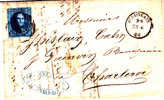 Médaillon NON DENT.SANS FILIGRANE(10A-12A) N°11A(margé) P 103/St-Ghislain(pt Cercle) 23.6.1860 S/LAC Commerc.v.Charleroi - 1849-1865 Medaillons (Varia)