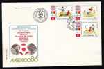 Romania  Cover FDC  WORLD Campionship FOOTBALL ,SOCER  MEXICO  1986. - 1986 – Mexico