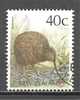 1 W Valeur Used, Oblitérée - NEW ZEALAND - BROWN KIWI - N° 1095-5 - Kiwis