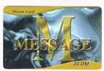 GERMANIA (GERMANY) - MESSAGE    (REMOTE) -  20 DM  -  USED - RIF. 5901 - GSM, Cartes Prepayées & Recharges